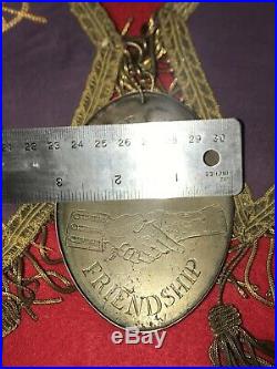 1797 George Washington Native American Indian Large Silver Peace Medal VERY RARE