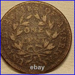 1798 Draped Bust Large Cent Style 1 Hair S-148 Very Rare Terminal Die State