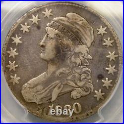 1830 Cap Bust Half Dollars O-114 Large Letters/very Rare Double Struck Pcgs F 15