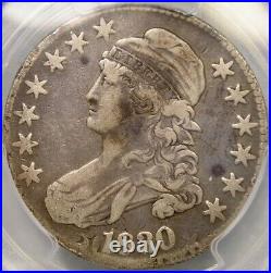 1830 Cap Bust Half Dollars O-114 Large Letters/very Rare Double Struck Pcgs F 15