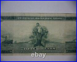 1914 $50 Dollar FEDERAL RESERVE Large Size Note PHILADELPHIA, PA. VERY RARE