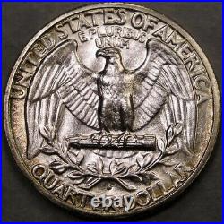 1941 S/s Washington Silver Quarter Very Rare Fs-503 Large Serifs & Strong RPM Bu