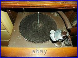 1950's DELCO Console Stereo Record Player. Very Rare. LARGE HEAVY CABINET. L@@K