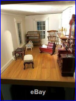 1950s' Antique vintage very large rare wooden handmade doll house 6ft x 2ft