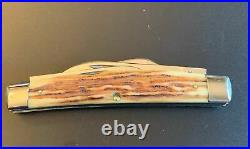1965-69 Rare Case XX 5488 Prime White Stag Large Congress Pocket Knife Very Near