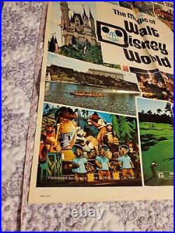 1972 MAGIC OF Walt Disney World MOVIE POSTER 41X27 LARGE VERY RARE! LTD ED