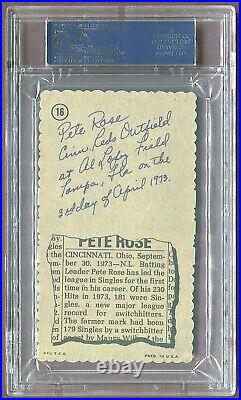 1974 Pete Rose #16 Topps Deckle Edge (large) Psa 8 Nm Mint Ships Free-very Rare