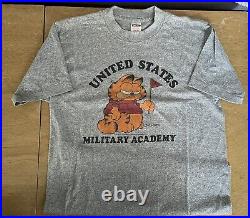 1979 Very Rare Garfield West Point Usma T-shirt Large Great Condition