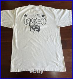 1997 BLINK 182 RODEO SHIRT (WHITE) Size LARGE (AAA Tag) Very Rare Shirt