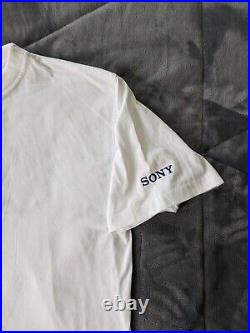 2000's Sony Walkman Promo Shirt Official Very Rare White and Blue Vintage