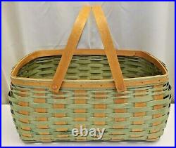 2013 Longaberger Hostess Craft Keeper Basket with Sage Green Weaving VERY RARE
