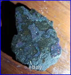 207.5Ct Black Fire Opal Very Rare Intense Fire Jewelry Or Display, Large Piece