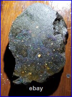 207.5Ct Black Fire Opal Very Rare Intense Fire Jewelry Or Display, Large Piece