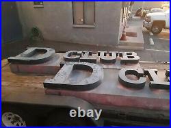 2 Very Rare Large Vintage D CLUB Nightclub Signs That was in Azusa Ca