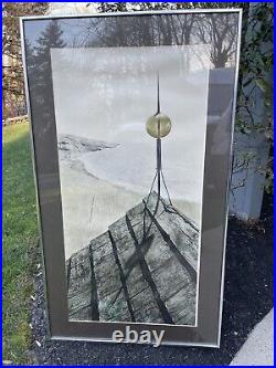 ANDREW WYETH Very Rare 1971 Large Collotype North Point, New York Graphic Society