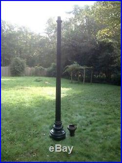 ANTIQUE CAST IRON STREET LIGHT POST About 100 Or More Years Old Very Rare