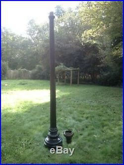 ANTIQUE CAST IRON STREET LIGHT POST About 100 Or More Years Old Very Rare