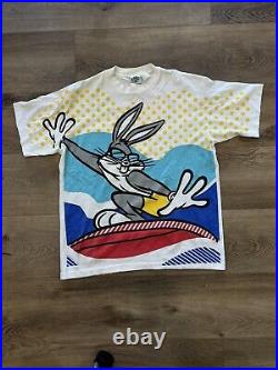 Acme Clothing Vintage 1991 Bugs Bunny All Over Print Very Rare
