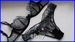 Agent Provocateur Very Rare Sexy 50 Shades! Callie Bra 34d & Brief 4 Large Uk 12