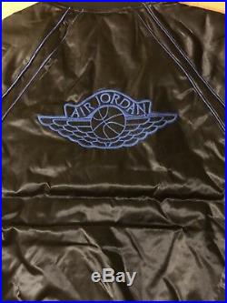Air Jordan 1 Wings Royal Satin Jacket AA0350-010 Size Large VERY RARE