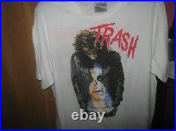 Alice Cooper 1989 Trash Europe tour shirt Large Very Rare