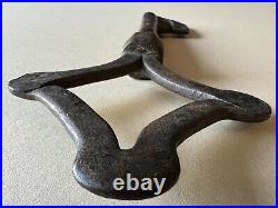 Antique 1600-1700s Very Rare Large French Hand Wrought Key, Church Castle, 12.25