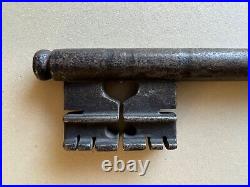 Antique 1600-1700s Very Rare Large French Hand Wrought Key, Church Castle, 1foot