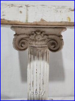 Antique Column Architectural Salvage Very Rare 1850 Greek Revival Large Heavy