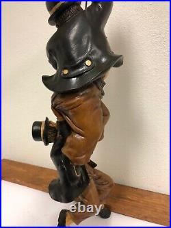 Antique Laurel & Hardy Dangling From A Rope Large 30 Figurine Statue Very Rare