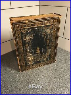 Antique Leather 1852 Holy Bible by American Bible Society RARE Book Very Large