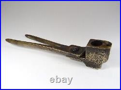 Antique Solid Bronze Large Bullet Mould Handle Wwi / Wwii Very Rare