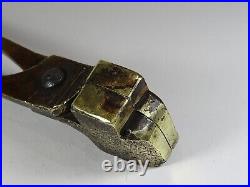 Antique Solid Bronze Large Bullet Mould Handle Wwi / Wwii Very Rare