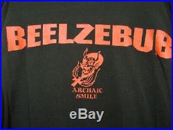 Archaic Smile 666/BEELZEBUB long sleeve, 90'S, large, Made in USA, VERY RARE