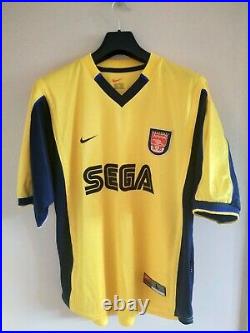 Arsenal Nike Away Kit 1999-2001 L Large Football Shirt Very Rare