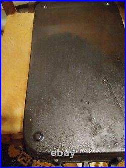 Awesome Vintage Lodge Cast Iron Fish Fryer Roaster Very Large Rare! 22x11.5