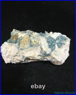BEAUTIFUL NEW FIND LARGE EXTREMELY VERY, VERY RARE BLUE Wavellite Arkansas