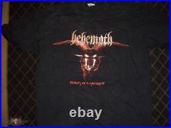 Behemoth Horns Ov Baphomet T-Shirt Black Death Metal Music VERY RARE