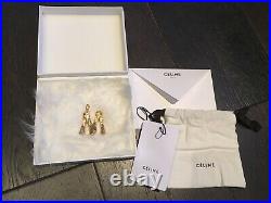 Bnwt Celine Alphabet Gold Brass Large M Letter Pendant Very Rare Sold Out
