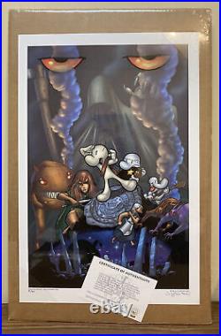 Bone Large Lithograph Print Signed Jeff Smith 81/300 Very Rare