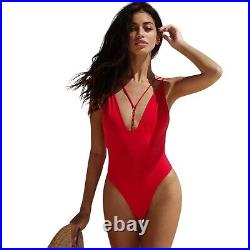 Brand New Very Rare 1 Pc Beach Bunny Red Ireland Extra Large Monokini Bikini