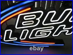Bud Light Beer SIGN lighted Iconic Opti Neon 2009 LARGE 30, NICE, VERY RARE