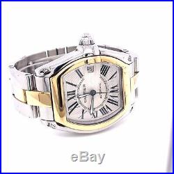 Cartier Roadster Large 37mm Steel And Gold Very Rare