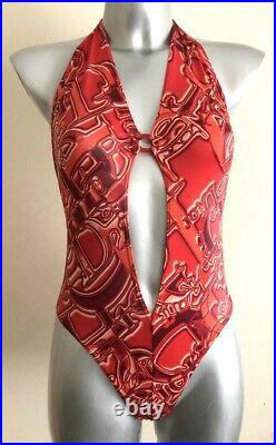 Christian Dior by John Galliano Bathing suit Swimsuit all over logo Very Rare
