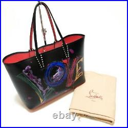 Christian Louboutin Tote Bag CABATA LOVE Collection Black from JP Very Rare Auth