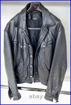 Chrome Hearts, Iconic Black Leather Jacket, Very Rare Priced To Sell