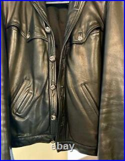 Chrome Hearts, Iconic Black Leather Jacket, Very Rare Priced To Sell