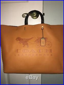 Coach 1941 Rogue Rexy Logo Tote In Saddle Beautiful Very Rare