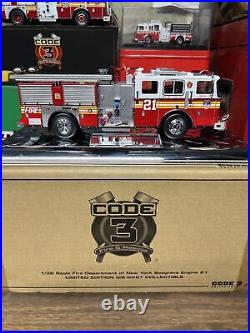 Code 3 Collectibles 1/32 FDNY Seagrave Engine 21 Very Rare Large Model