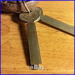 Corbin Rare vintage used Very Large Iron Padlock with two Corbin key blanks