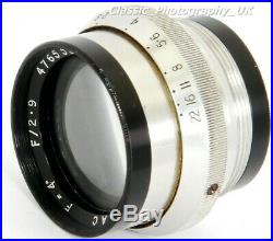 Dallmeyer PENTAC F=4'' F/2.9 fast 100mm F2.9 Large Format Lens VERY RARE